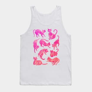 pink cat positions Tank Top